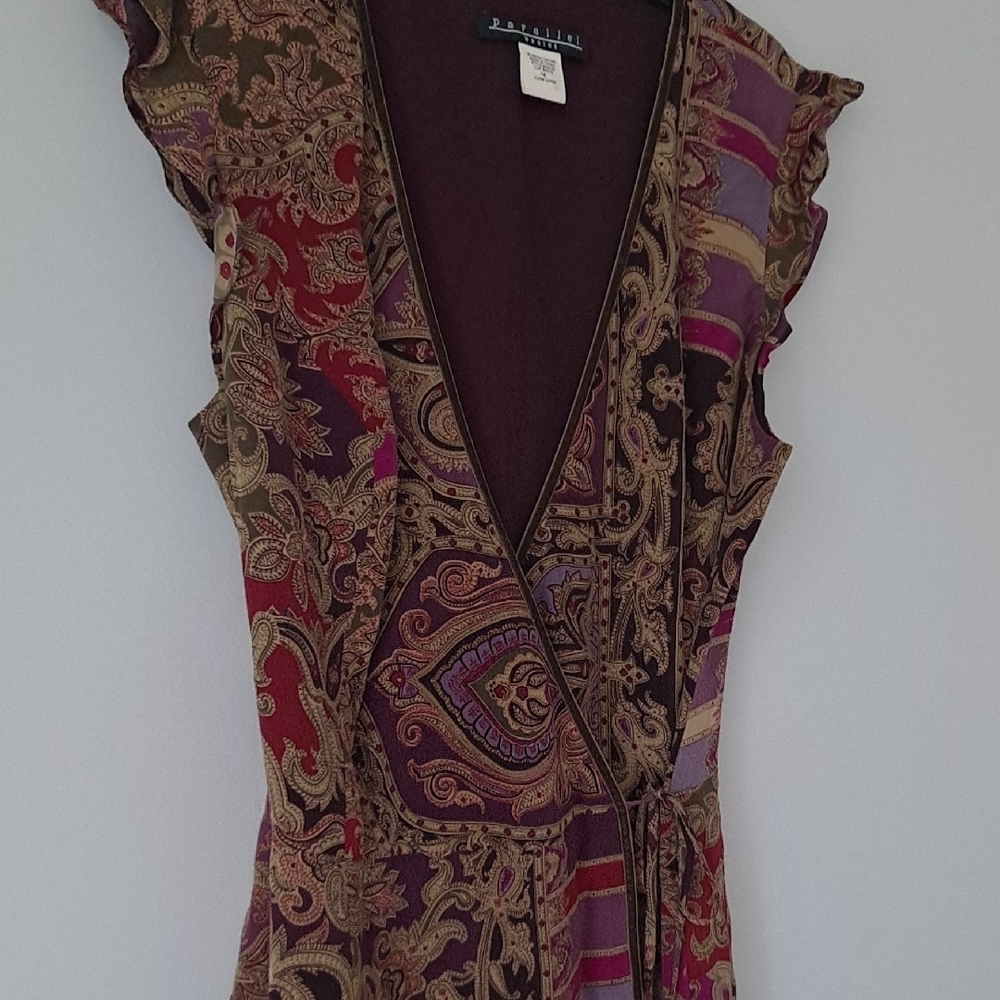 Parallel Multicolor Patterned Dress - Picture 3 of 4